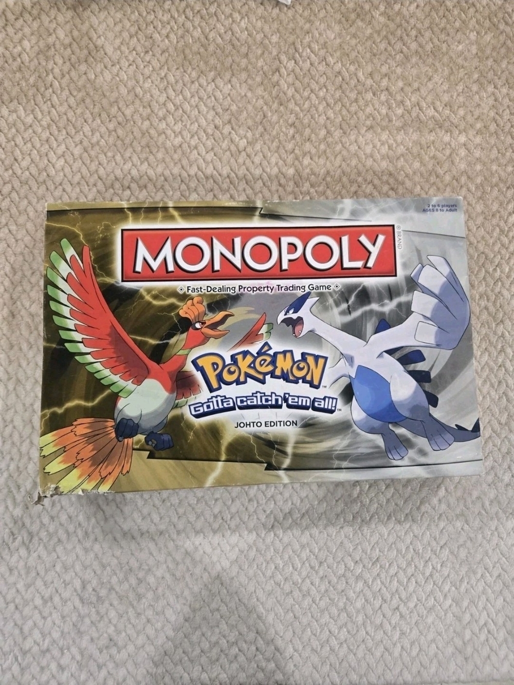 Pokemon Monopoly Johto Edition Board Game Missing 1 Deed Card
